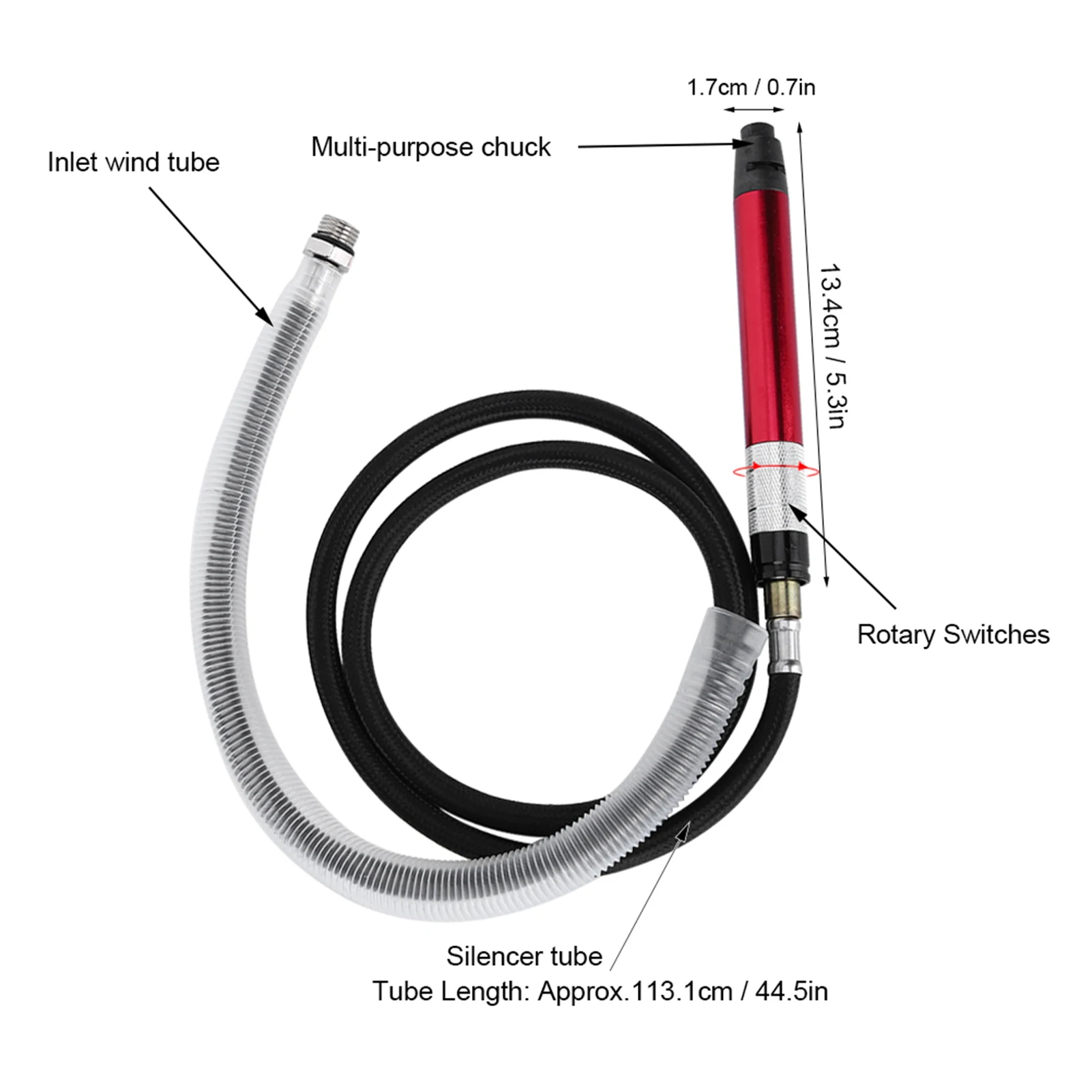 

65000rpm Grinding Pen, Pneumatic Grinding Machine Set Small Portable Pencil Grinder Air Wind Pen 90i/min