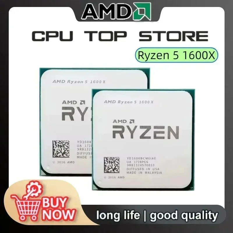 Picture 3: 2026 Hot Sale 100% Brand New Original AMD Ryzen 5 1600X R5 1600X CPU 3.6 GHz Six-Core Twelve-Thread 95W L3=16M Socket AM4