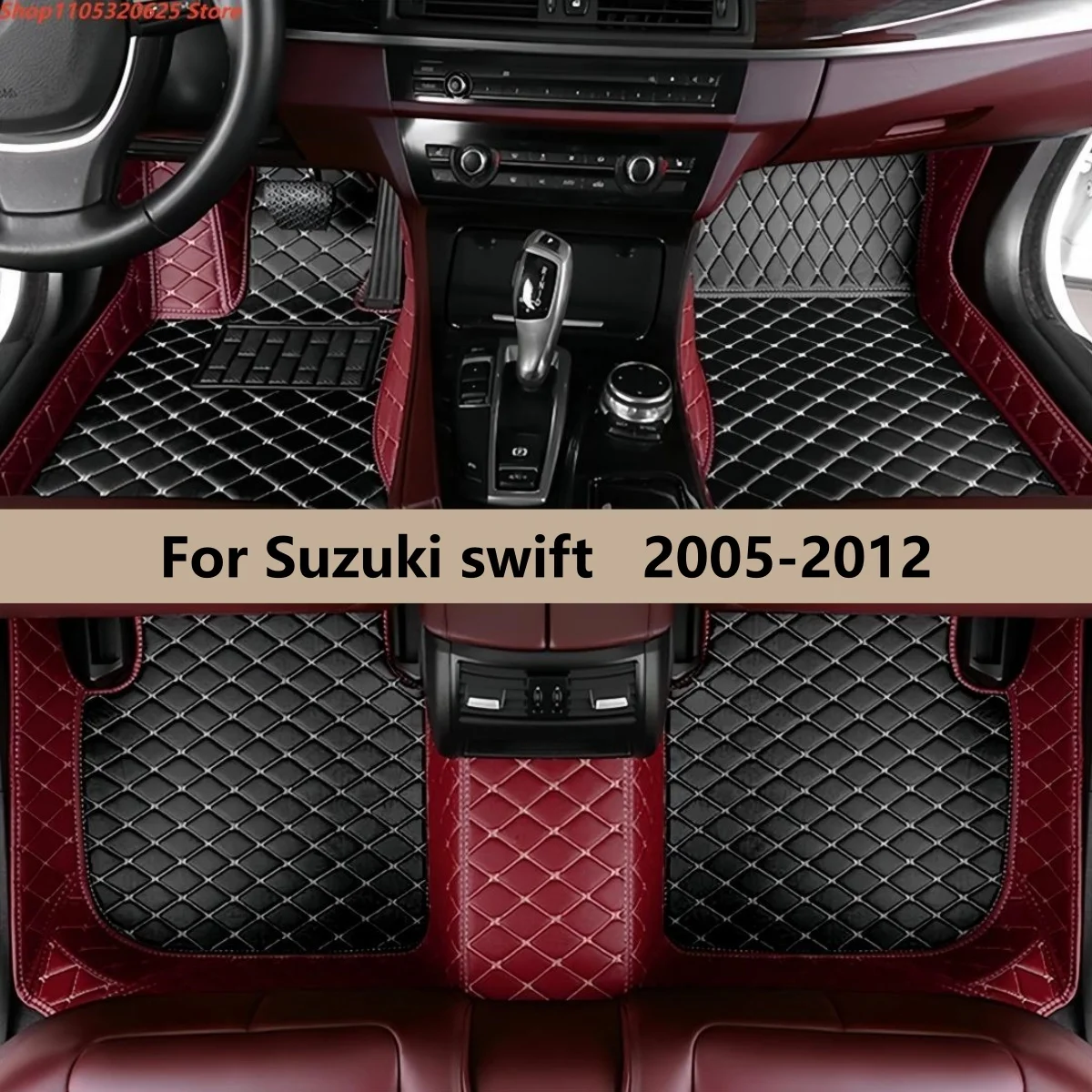 

Car floor mats For Suzuki swift 2005 2006 2007 2008 2009 2010 2011 2012 Custom foot Pads carpet cover Interior Accessories