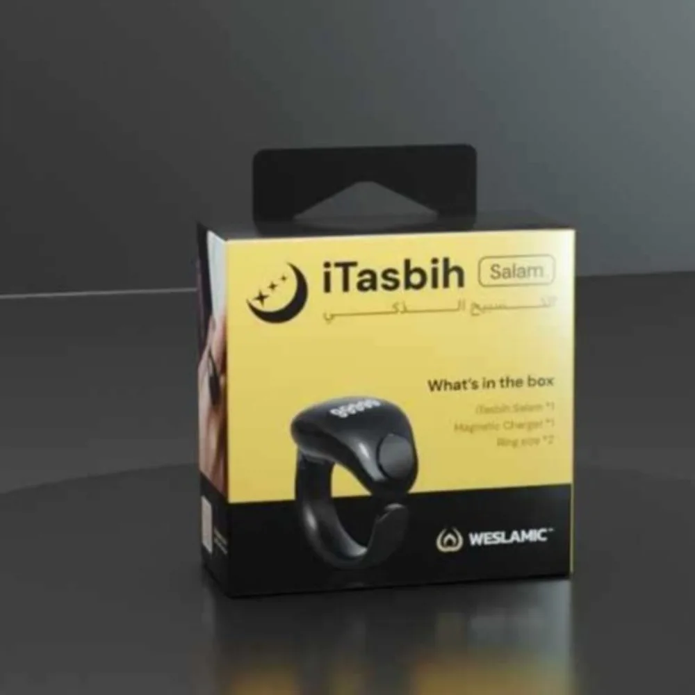 قابل للتعديل تسبيح مكافحة Zikr خواتم مقاوم للماء 3 حجم (18/20/22 مللي متر) عداد الاصبع مسلم APP دعم تسبيح Zikr حلقة ذكية