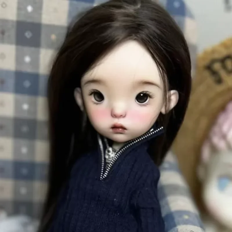 Bambola BJD scala 1/6 fagiolo blu piccola bambola da 6 ragazze carina bambola SD giocattolo in resina bambole regalo di compleanno in offerte bambole Spedizione gratuita