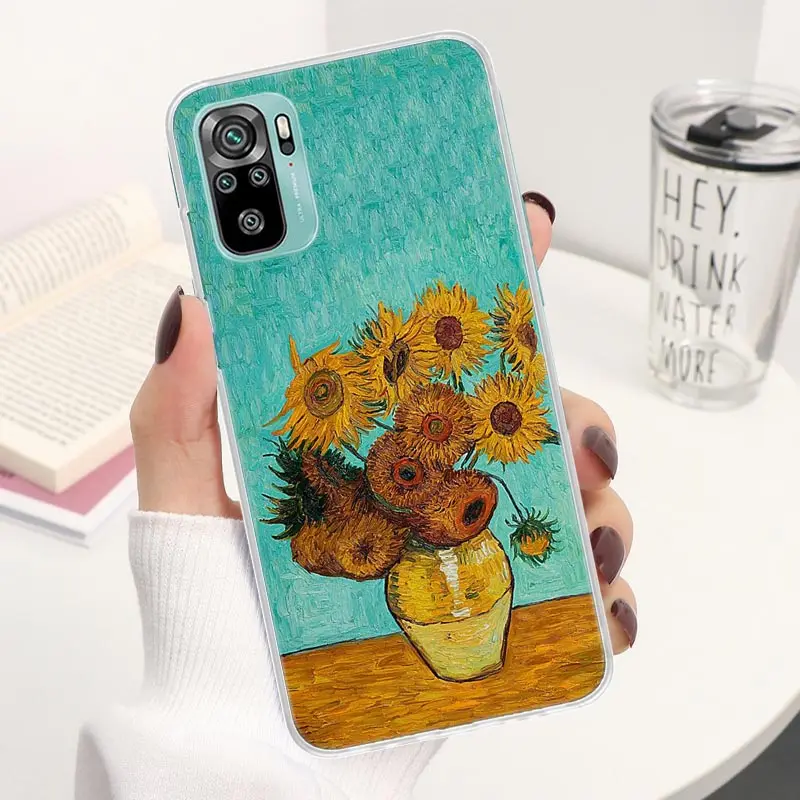 Kiss Gustav Klimt Van Gogh Starry Night Star Phone Case For Xiaomi Redmi 12 12C 10 9 9A 9C 9T 10C 10A 8A 8 7A 7 6A 6 Pro S2 K20