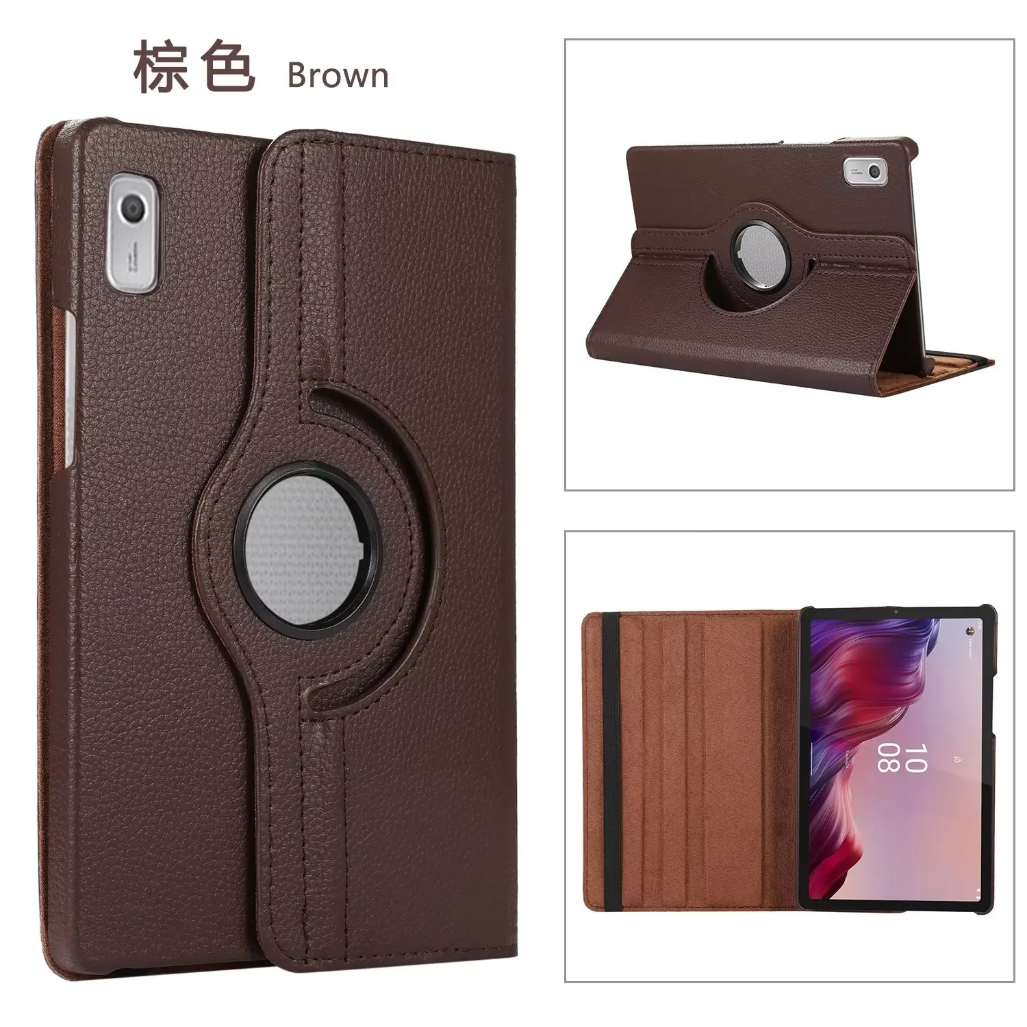 Luxury PU Leather Case For Lenovo Tab M8 4rd Gen M9 TB-300 310 FU Fold Flip Stand Cover for Tab P11 Gen 2 TB-350 FU M10 5G 2023