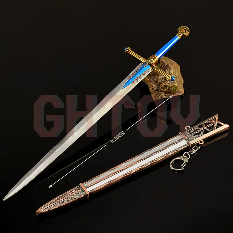 

30CM/11.81in Eldenn Game Peripherals Knight of Kalia Sword with Sheath Toy Sword Model Cosplay Props Desktop Ornament Boy Gifts