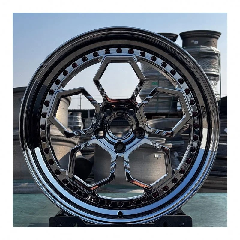 Custom 4 5 6 8 Holes 5x112 5x120 5x114.3 Aluminum 18 19 20 21 22 24 26 Inch Passenger Car Rims 2 Piece Forged Wheels