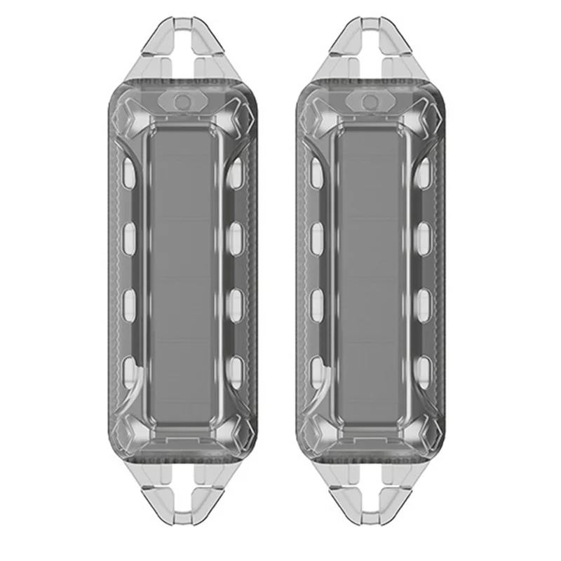 

Powerful 2 Pcs Solar Powered LED Strobe Lights IP65 Waterproof LED Strong Light Warning Flash Red Blue Green