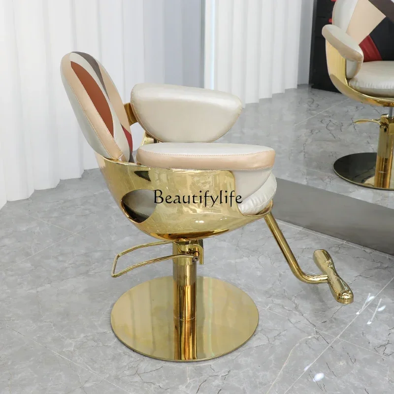 كرسي قص الشعر لصالونات التجميل الراقية كرسي حديث للصباغة الساخنة