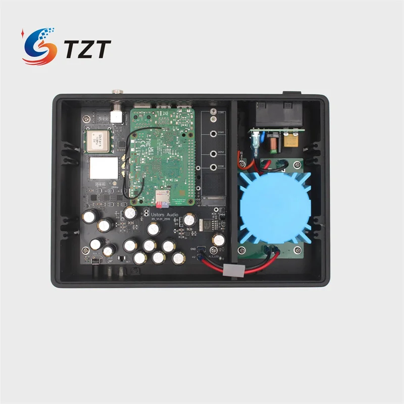TZT R5 4G Version Streaming Media HiFi Digital Turntable High Precision OCXO Built-in Motherboard for Raspberry Pi 5 (No SSD)