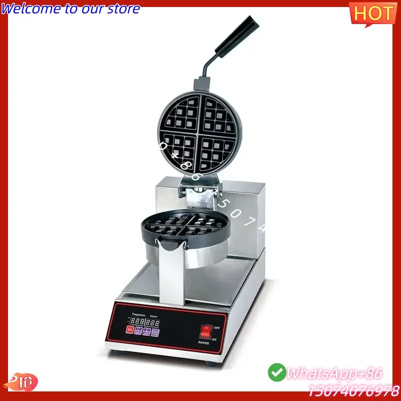 2026 Household Electric Automatic Gopher Machine Professional Even Heat Belgian Rotary Waffle Maker for Commercial