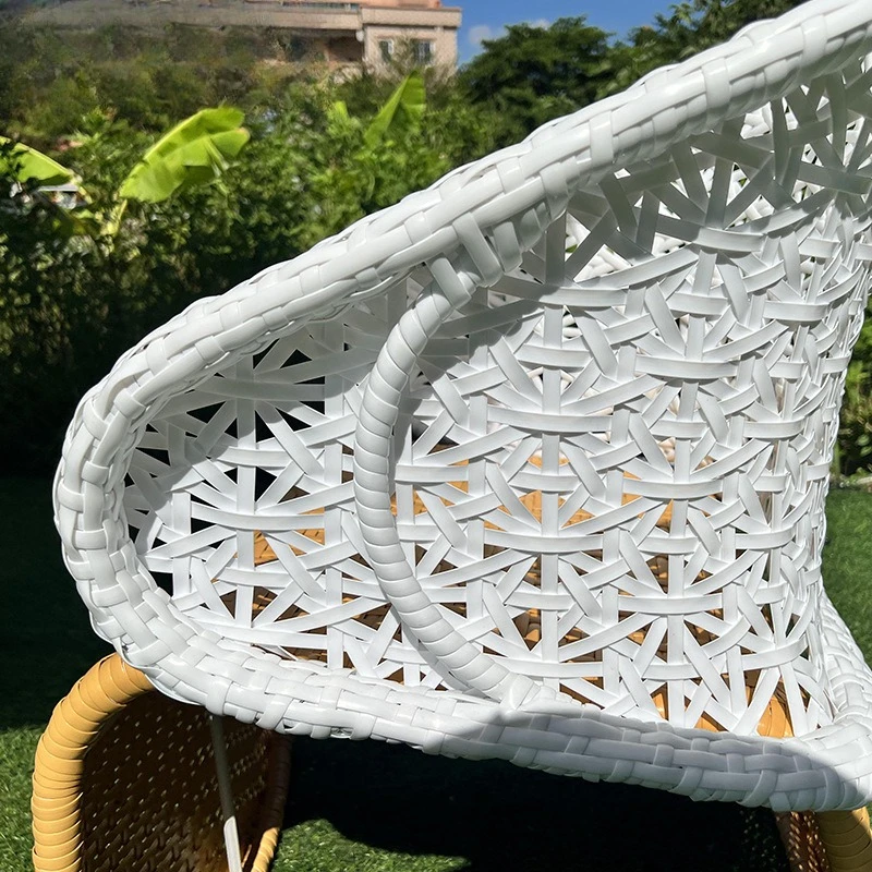 Outdoor simple casual rattan chair small coffee table combination living room cafe bar hotel waterproof sunscreen tables and cha