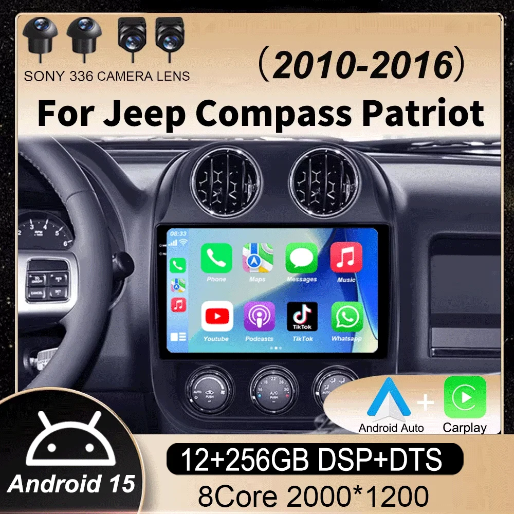 

Android 15 Carplay For Jeep Compass Patriot 2010 2011 2012 2013 2014 2015 2016 Car Radio Multimedia Player Stereo Head Unit 2din