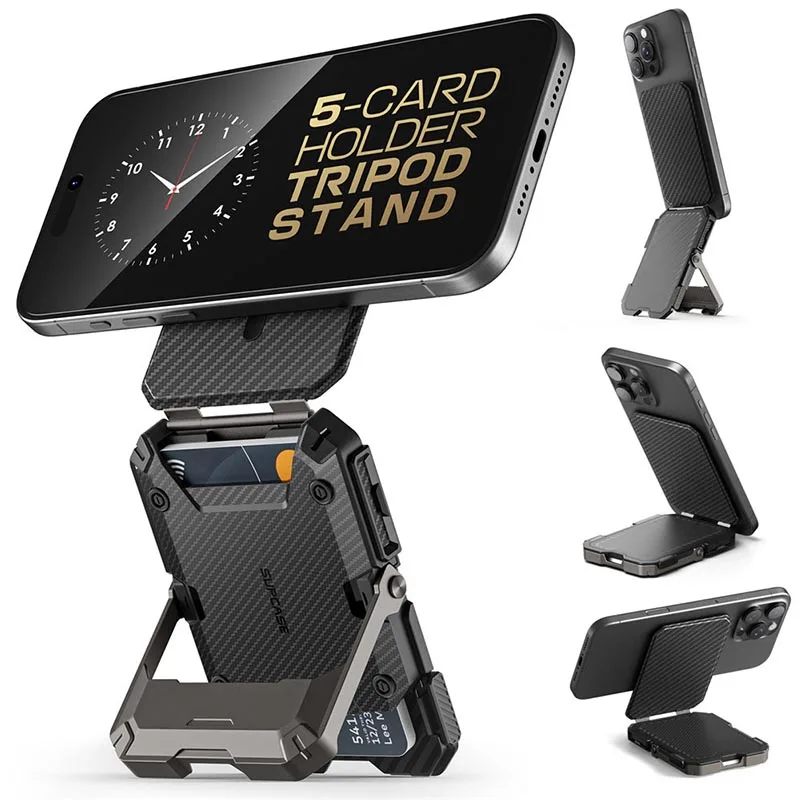 SUPCASE Magnetic Tripod Phone Stand änder Kreditkarten halter für iPhone 16/15/14/13/12 verstellbarer Telefonst änder kompatibel 3