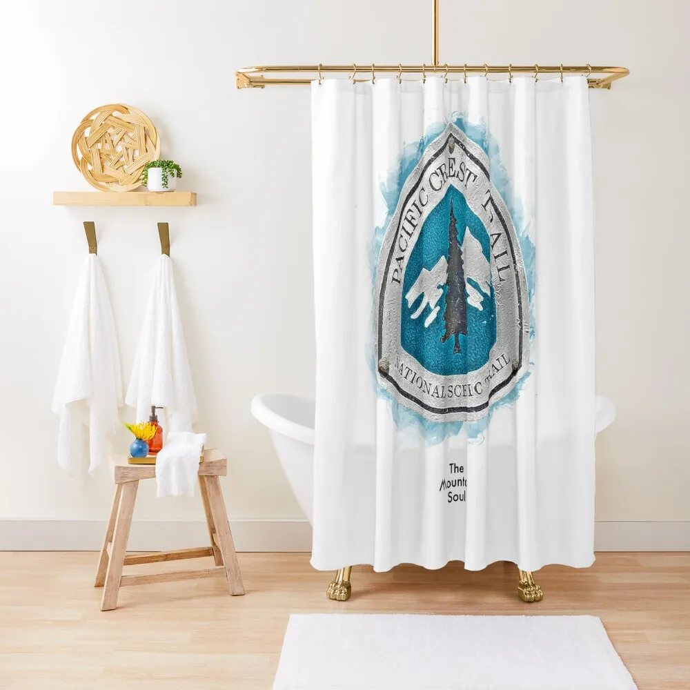 

Pacific Crest Trail - PCT Trail Marker Shower Curtain Shower For Bathrooms Transparent Bathroom Shower Luxury Bathroom Curtain