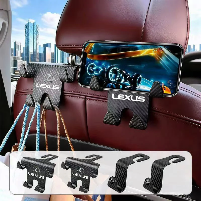 خطاف مقعد السيارة خطافات مزدوجة كبيرة الحاملة لكزس RX300 IS200 IS250 ES350 Ct200h UX250h NX300h RX350 ES300h RX400h NX IS300h #1