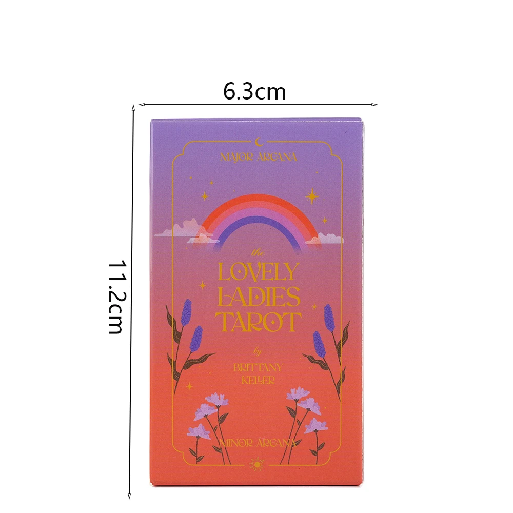 Lovely Ladies Tarot 78 Card Deck The deck includes 56 Minor Arcana cards Lovely Ladies logo and a message about the deck