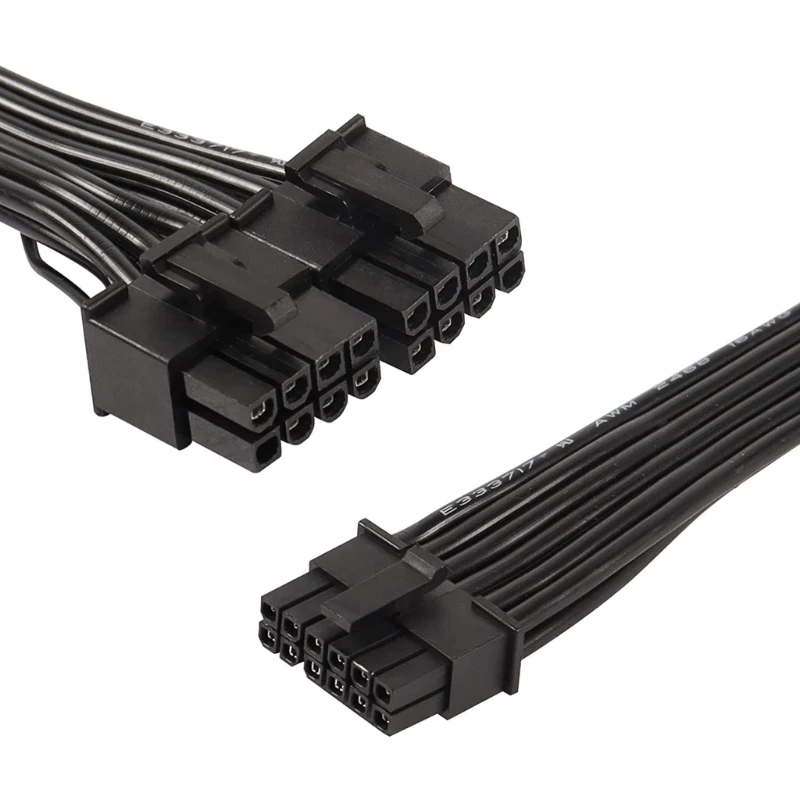 2x 8Pin Male to 12VHPWR PCIE5.0 16Pin ATX3.0 Power Supply Cord for RTX40 Series Graphics Card 30CM 50CM 60CM 70CM