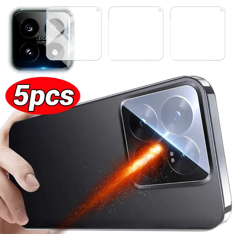 

Full Cover Tempered Glass for Xiaomi 14 Camera Lens Protector Anti-scratch Protective Glass Film for Xiaomi Mi14 Clear Lens Film