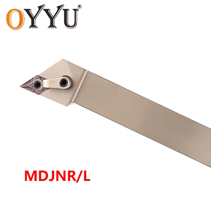 OYYU MDJNR2020K15 MDJNR2525M15 MDJNL2525M15 White Nickel Coated Lathe Cutter MDJNR MDJNL External Turning Tools Holder Inserts