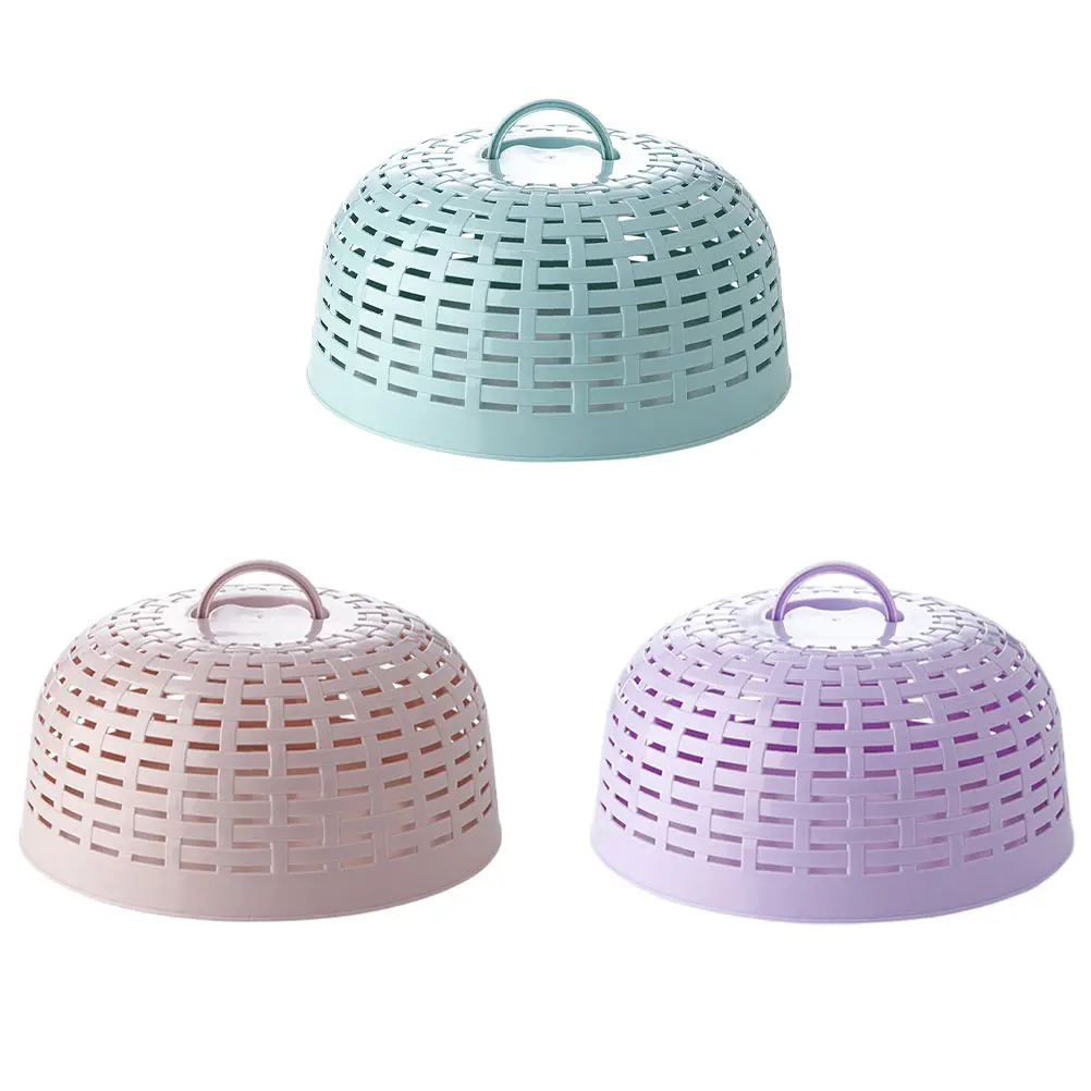 

3 pcs Food Cover Microwave Oven Fruit Screen Picnic Covers Outside Protective Hollow Design Smooth Edges Rust Resistant Deform