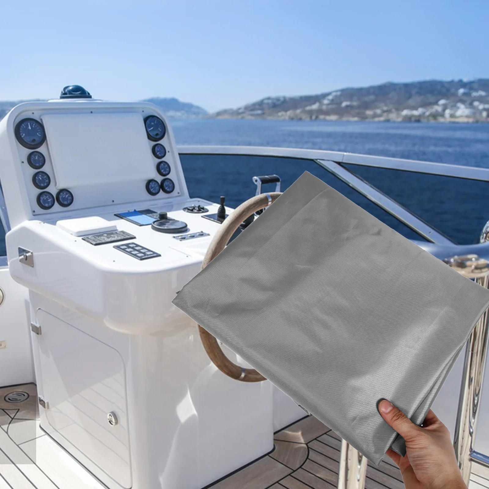 

Heavy Duty Boat Center Console Cover Waterproof Uv Resistant for Fishing Pontoon Boats Kayaks Outdoor Protection Cover Scratch