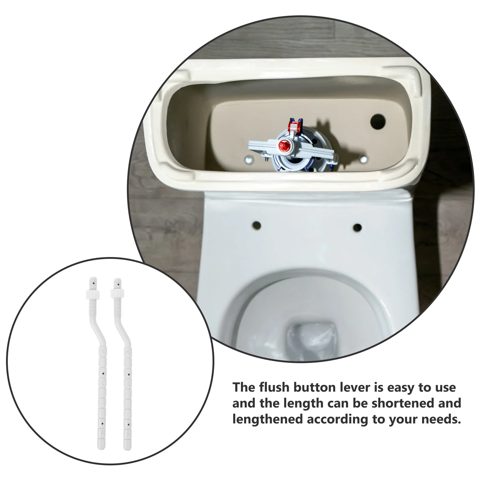 

Parts Rods Replacement For Water Tank Push Button Rods Toilet Button Pusher Helper Parts Toilet Repair Kit