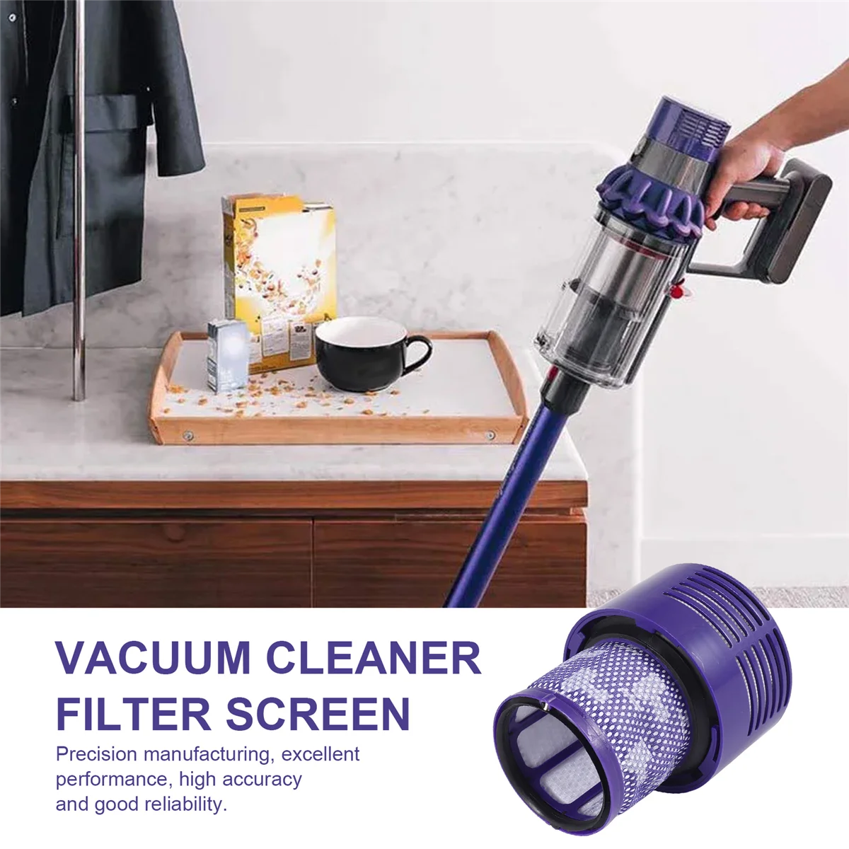 Washable Filter Hepa Unit for Dyson V10 SV12 Cyclone Animal Absolute Total Clean Vacuum Cleaner Filters Spare Parts A image 4
