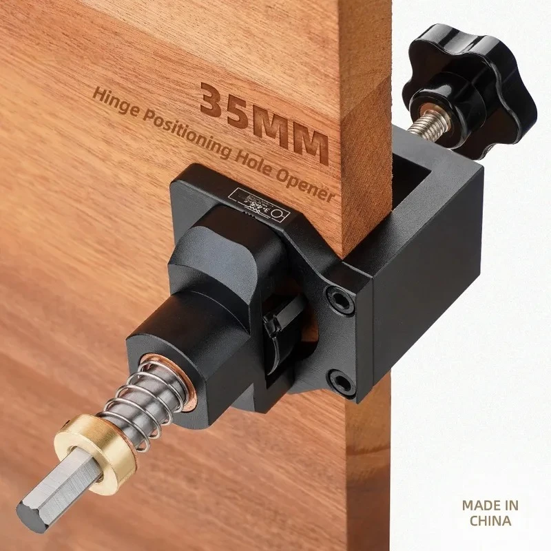 35mm Cabinet Door Hinge Hole Punch Woodworking Tool Wardrobe Hinge Positioning Boring Bit Drill Opener for Furniture Assembly