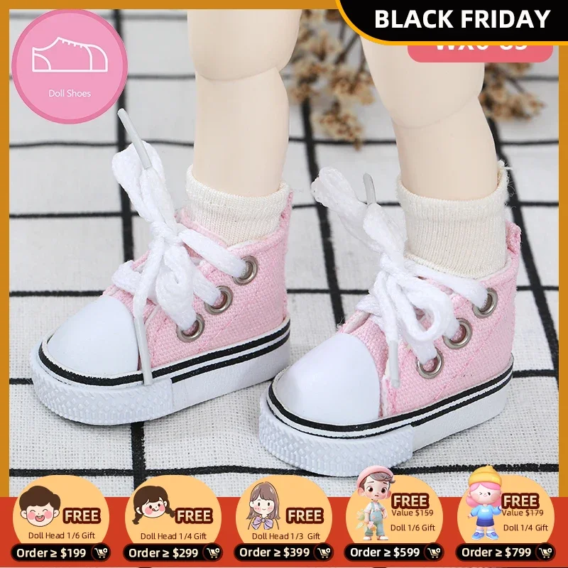 BJD Shoes 1/6  Casual high-top canvas shoes YOSD Littlefee Body Doll Accessories