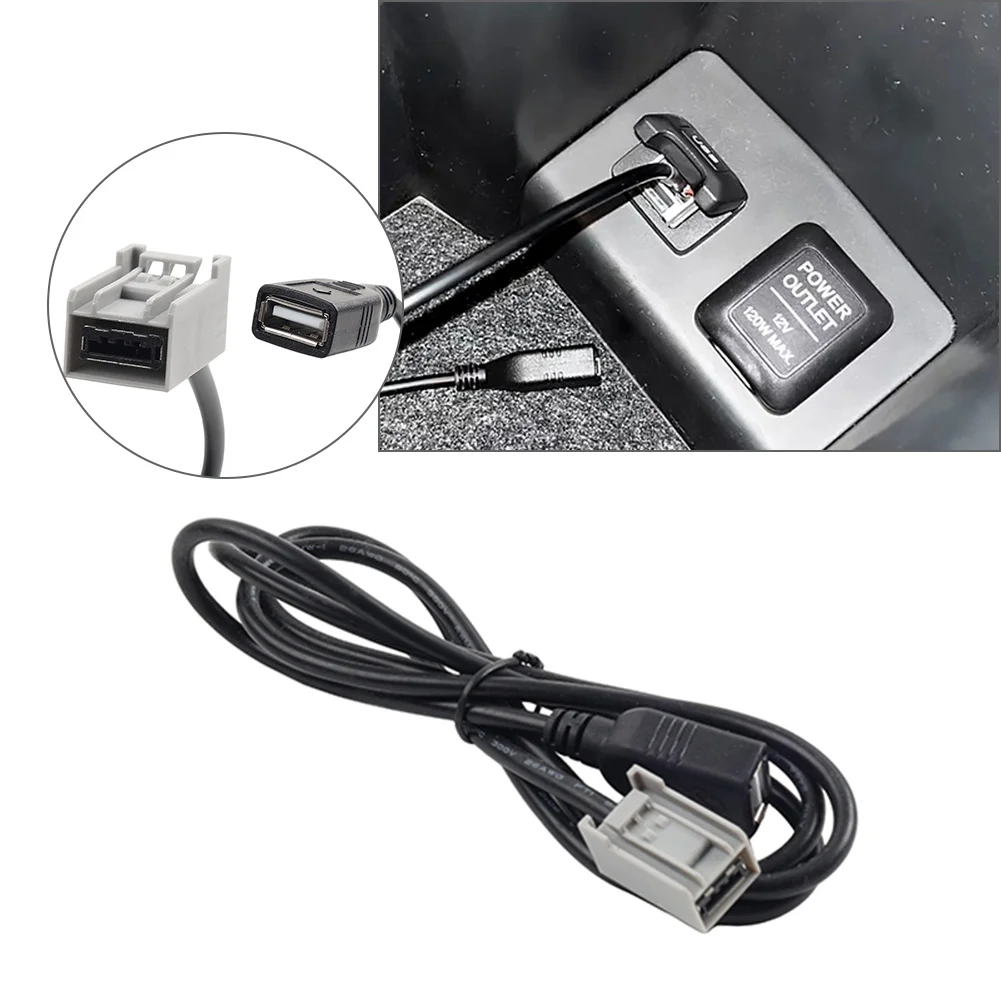 Car Cable Adapter USB to MP3 Data Line Adapter with USB Plug 124CM For Honda Civic Accord Jazz CR-V Odyssey 2009-2013