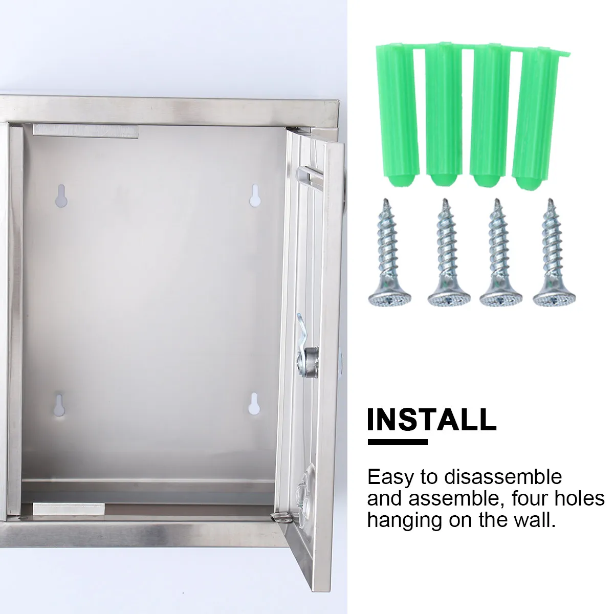Small Stainless Steel Mailbox Lightweight Retro Design Suggestion Complaint Box for Company Mail Ballots Checks