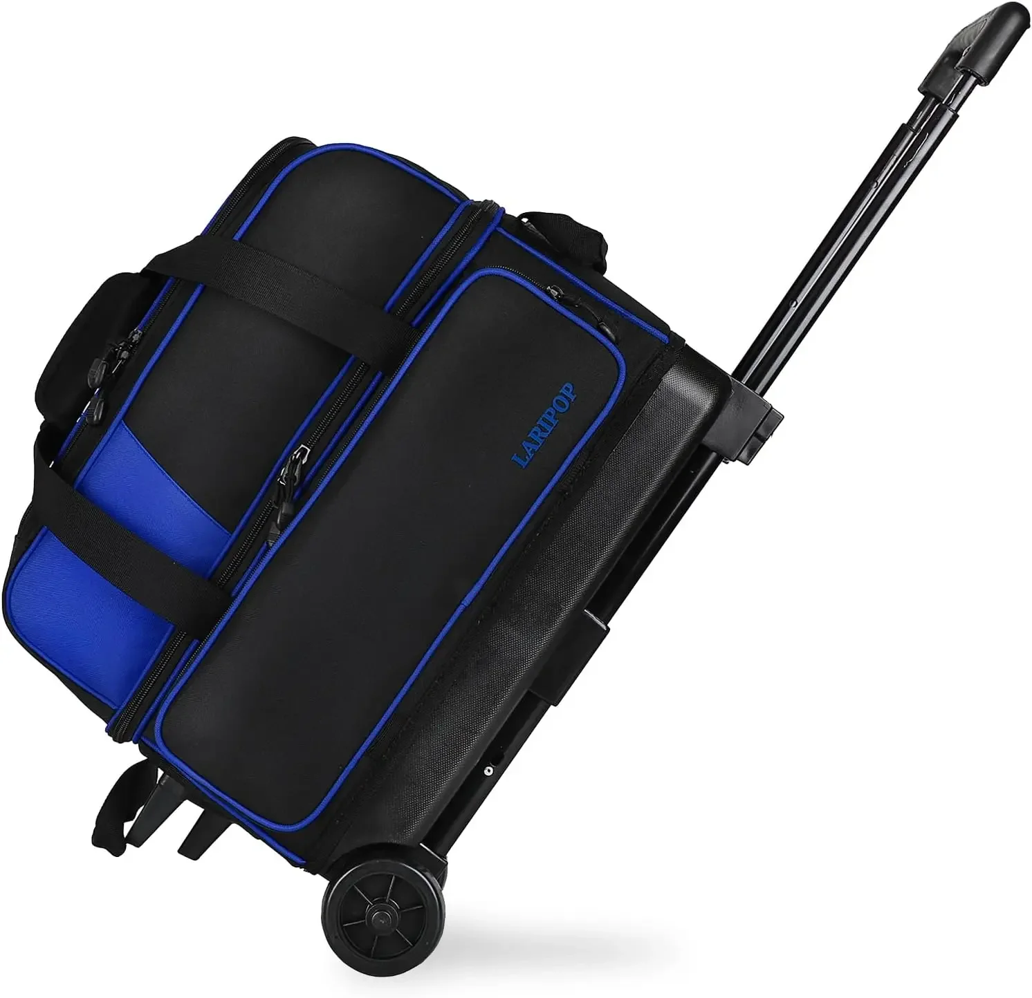 2-Ball Bowling Bag, Featuring a Separate Large Shoe Compartment Capable, a 3-Section Telescopic Handle that Extends