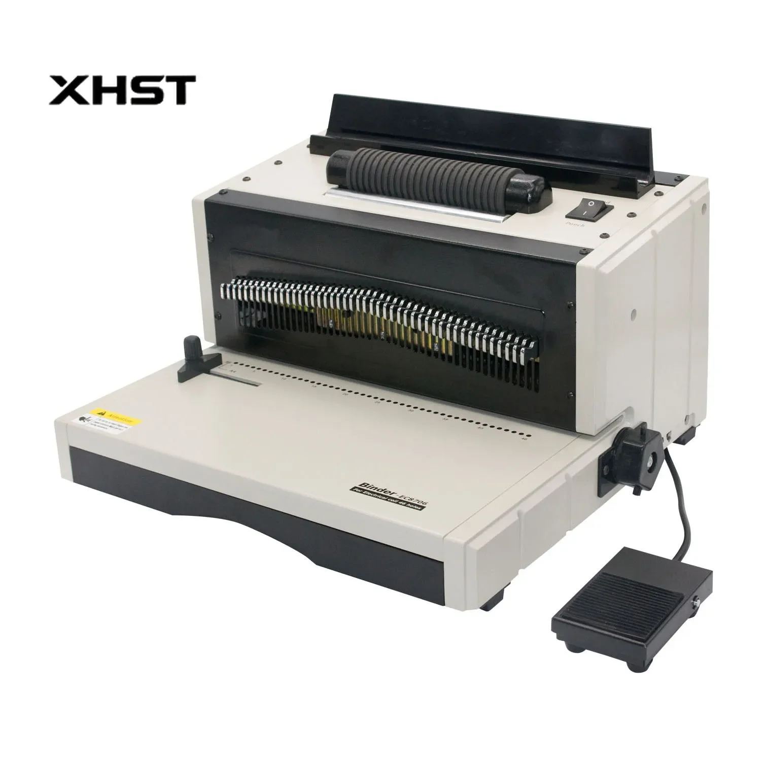 SG-EC8706 2023 Coil Binding Machine Electric Hole Puncher Binding Machine Professional Document Binder for Office Use