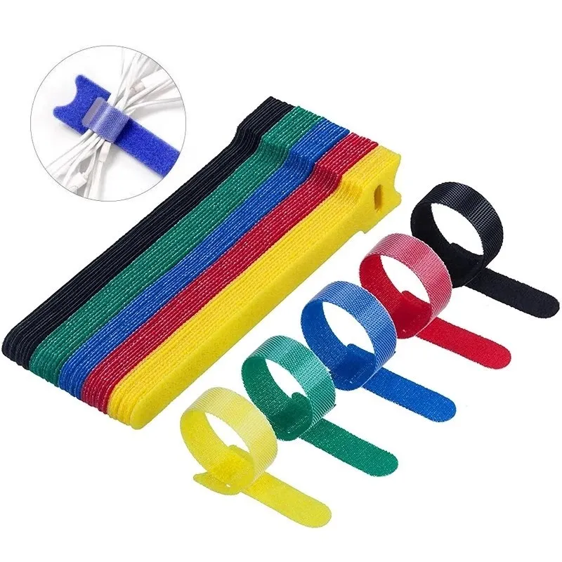 Cable Organizer USB Cable Wire Winder Clip Management nylon Ties Mouse Earphone Holder Cord Cable Charger Tape Protector Straps