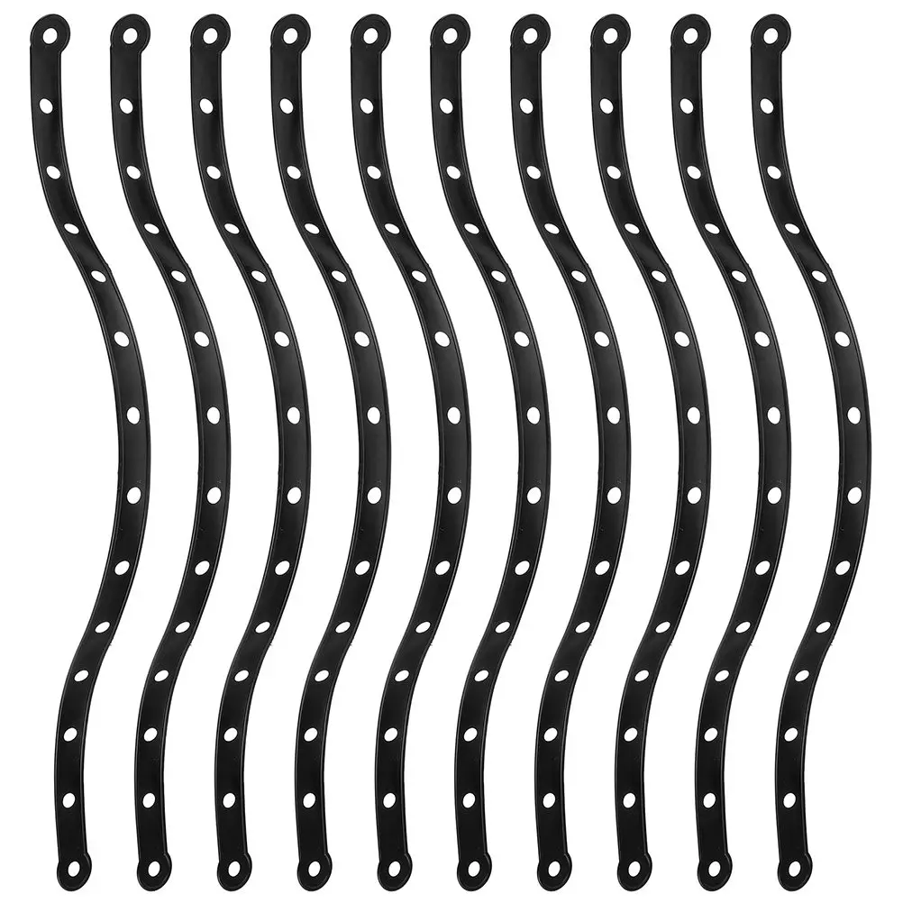 10Pcs Plastic Clothes Hanger Connector Strips Hanger Display Strips Classic Design Store Organization Long Strip Display