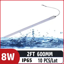 10pcs/lot 2ft 60cm 8w t8 Outdoor waterproof led tube neon light lamp advertising signboard color round long light