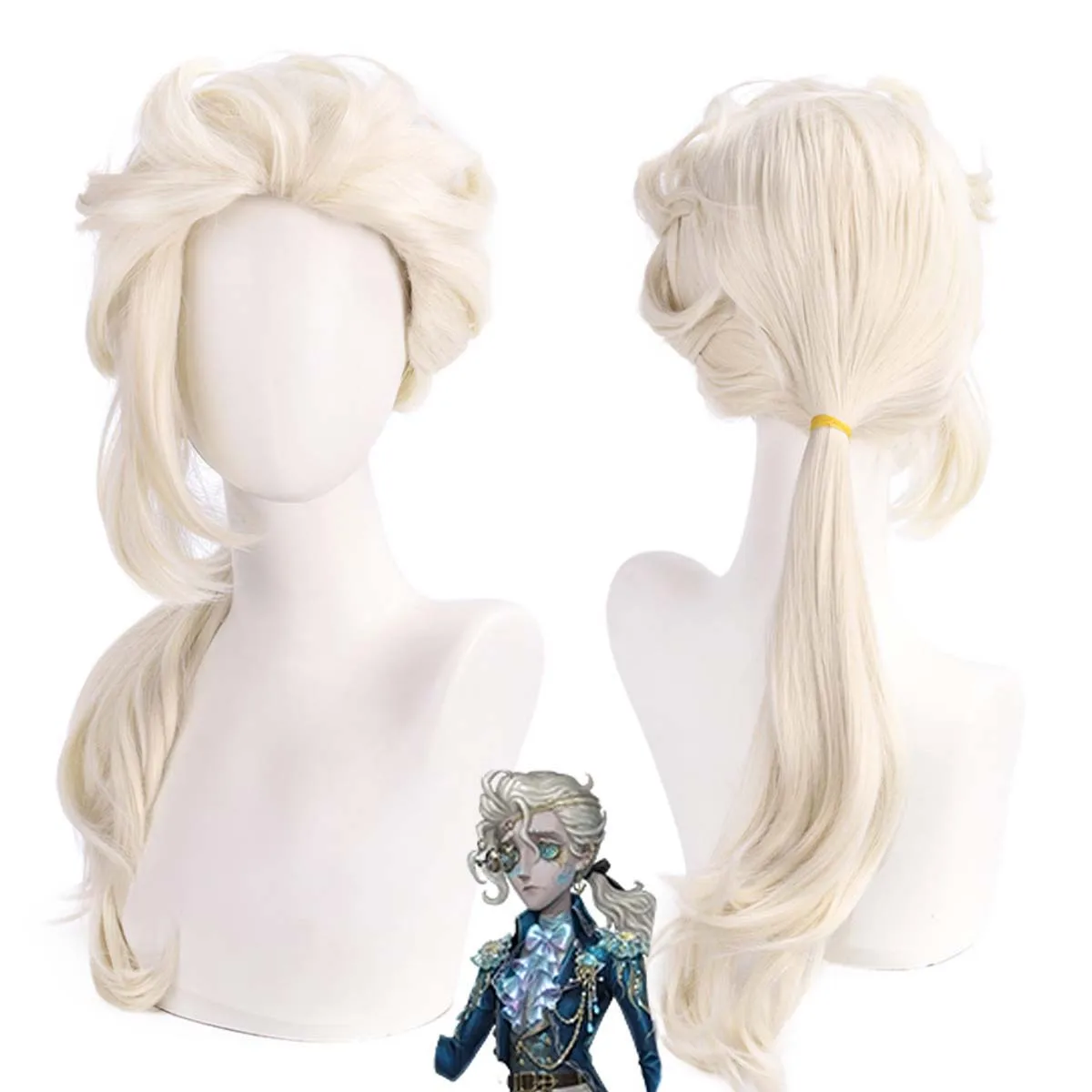 halloween party Composer Frederick Kreiburg Cosplay Wig Phantom Sail Milk White Wig
