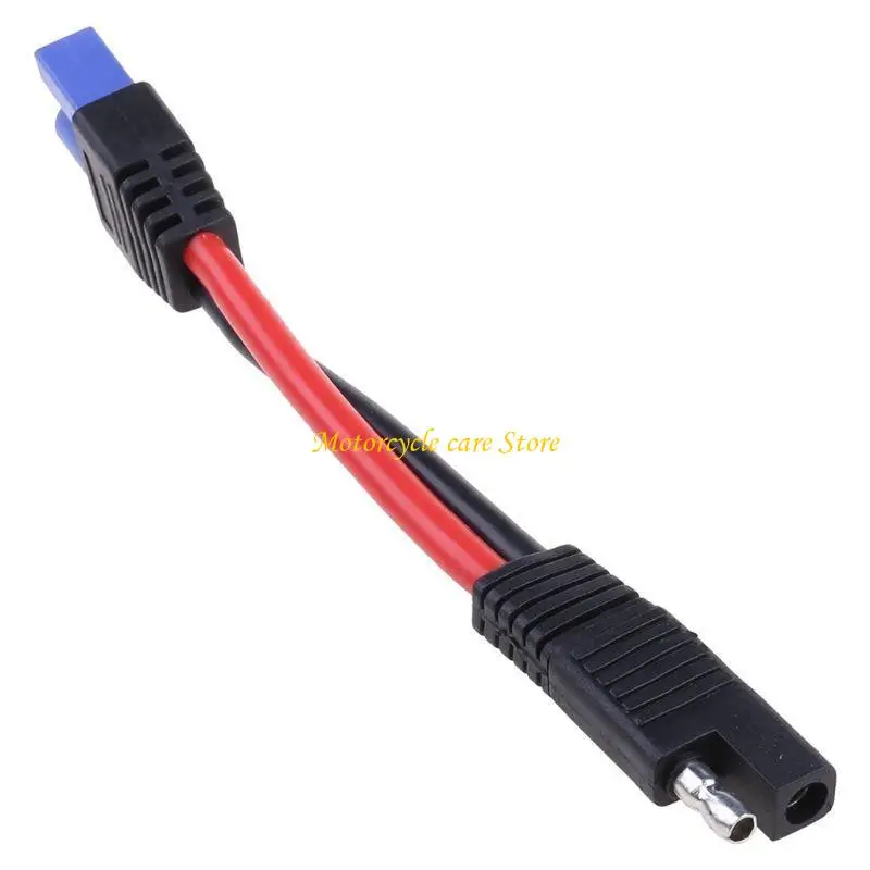 U75F 10AWG Connector Cable EC5 Male Plug to SAE Power Automotive for Cars RV Battery Tractor Adapter Solar Panel Extension Wi