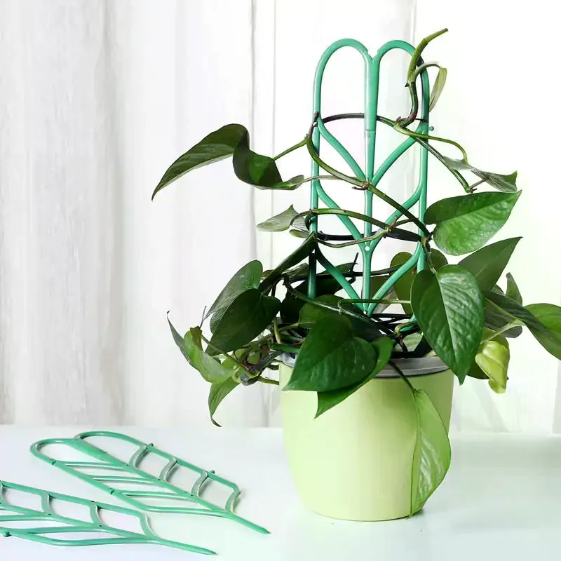 1/2/3Pcs Plastic Plant Support Pile Vines Climbing Stake Flower Potted Rack Fixed Rod For Greenhouse Arrangement