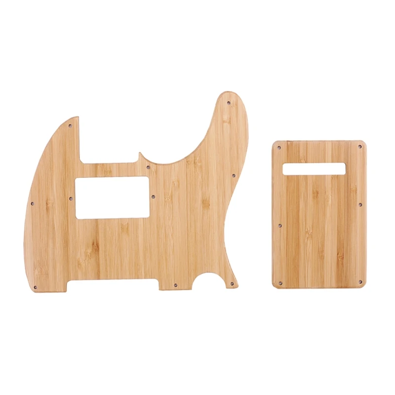 

Y1UB 1Ply 8 Screw Holes Bamboo Electric Guitar Pickguard Scratch Plate Back Plate Standard Guitar Pick Guard Guitar Accessory