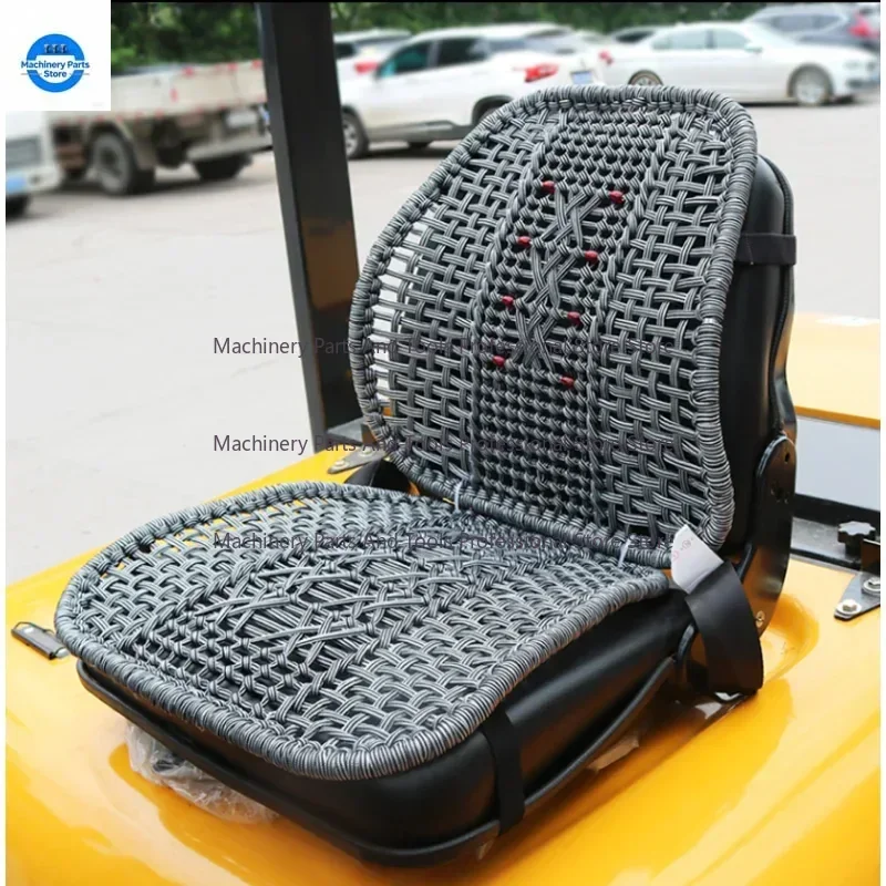 Forklift Car Cushion Four Seasons Universal Ice Silk Flax Summer Cooling Pad Truck Seat Cushion Ventilation Breathable