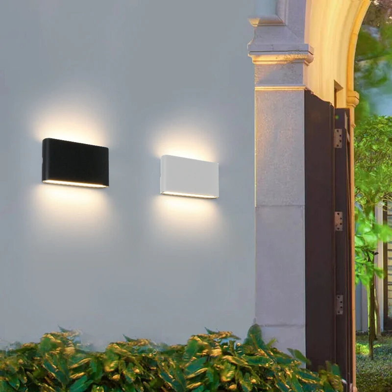 

Aluminum LED Wall Lamp Outdoor Waterproof IP65 Interior Wall Light 6W 12W Garden Lights Living Room Street Stairs Porch Lighting