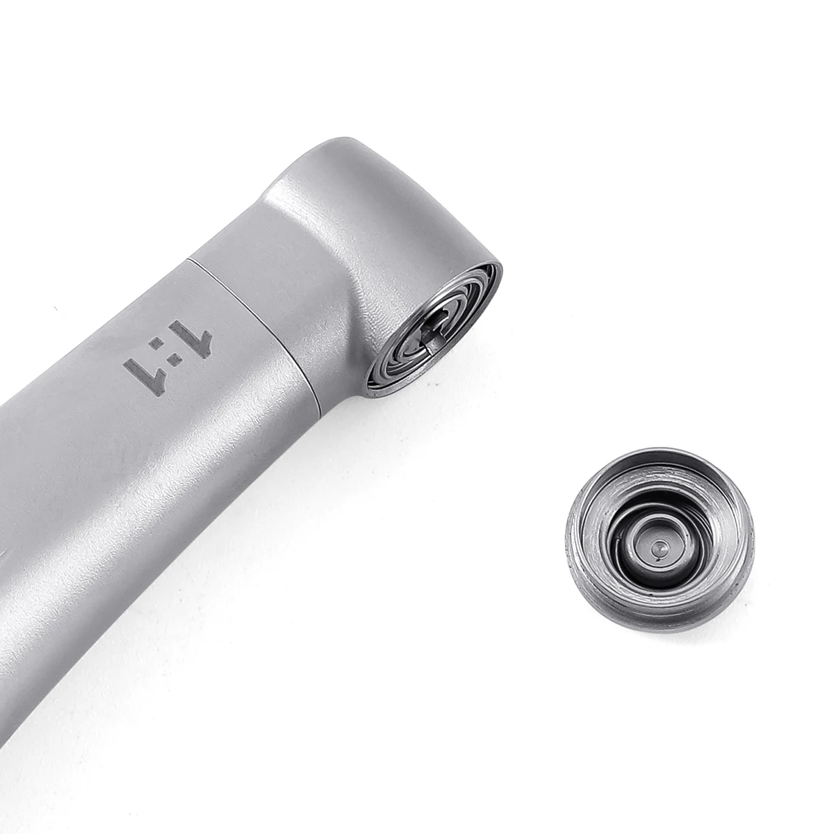 AZDENT Dental 1:1 LED-Faseroptik-Handstück, Winkelstück mit internem Wasserspray, Druckknopf, niedrige Drehzahl, blauer Ring, Zahnarztwerkzeug – Detail 14