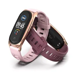 Watchband For Mi Band 10 9 8 7 6 5 Silicone Strap for Mi Band 10 Bracelet for Mi Smart band 9 Wristband for Mi Band 8 Strap