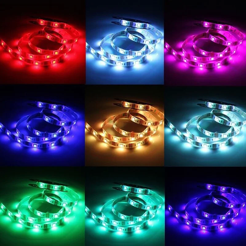 LED Strip Light TV Desktop Screen Backlight Lamp Tape SMD5050 Bluetooth App Control 5V USB Color Changing Lights for Room Decor