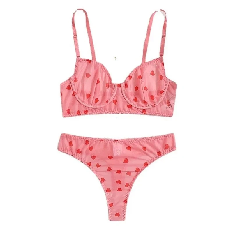 Dámské spodní prádlo Sexy spodní prádlo pro ženy Body kraťasy Push-up podprsenka Luxusní dámské spodní prádlo Transparentní intimní spodní prádlo Set - náhled 6