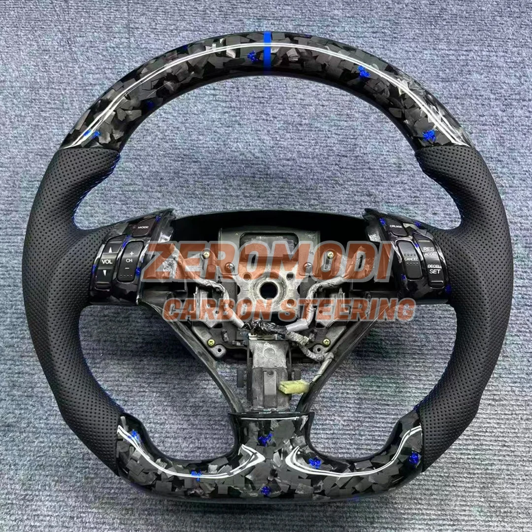 Racing Carbon Fiber Steering Wheel Replacement Part For Honda Accord 7th Acura TSX CL7 CL9 2003-2007 Car Interior Upgrade