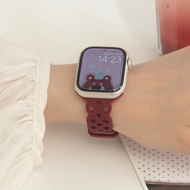 Apple Watchストラップ 38mm 40 41 42 44 45 46 Ultra 49mm対応 ソフトシリコン リストバンド iWatch Series 10 9 8 SE 7 6 5 4 3用