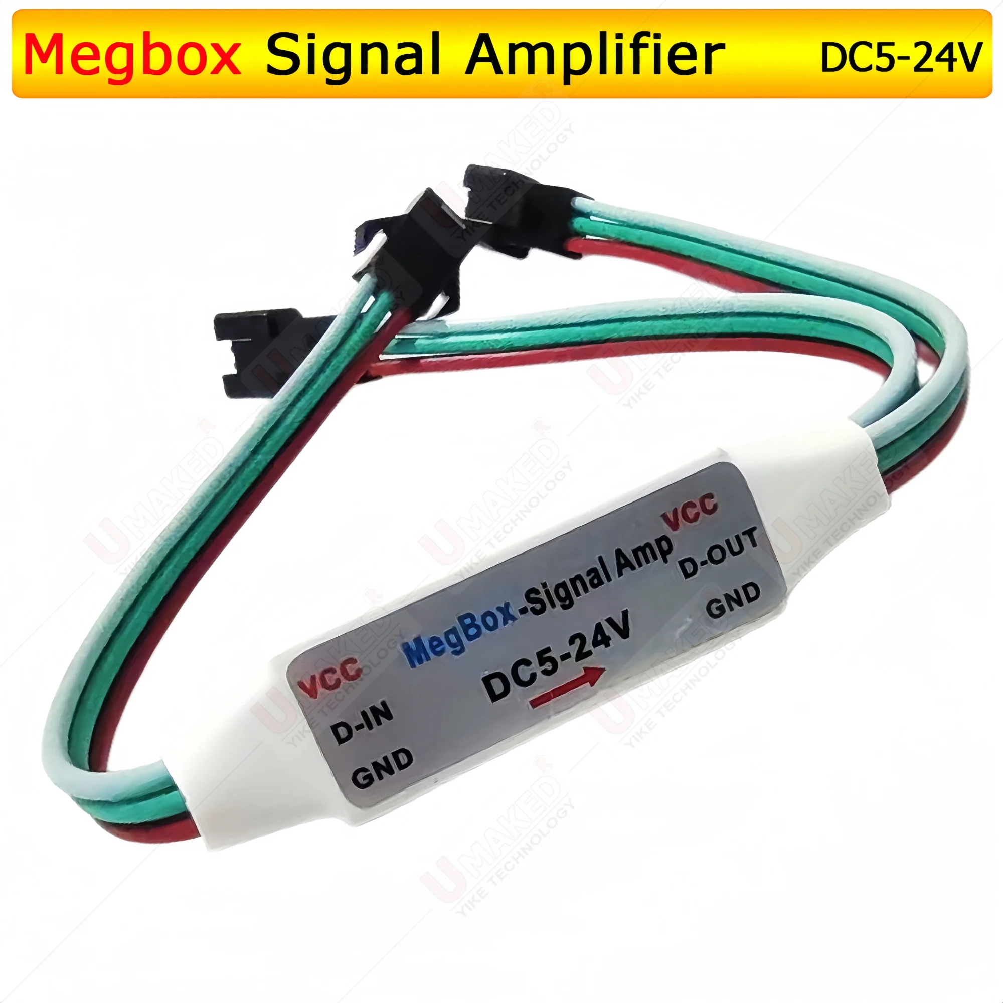 Mini TTL Signal LED Amplifier Repeater for WS2811 WS2812B SK6812 3Pin Addressable RGBIC LED Strip String Module 1 TO 2 DC5-2