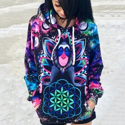 Popular Spring Hoodies for Women Fashion 3D Printed Hooded Sweatshirt Hoodies Casual Streetwear Clothes