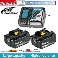 BL1860B Makita Original high-performance 18V 6Ah/5Ah/3Ah li-ion battery for Makita 18V LXT brushless power tools DDF487 DTD156